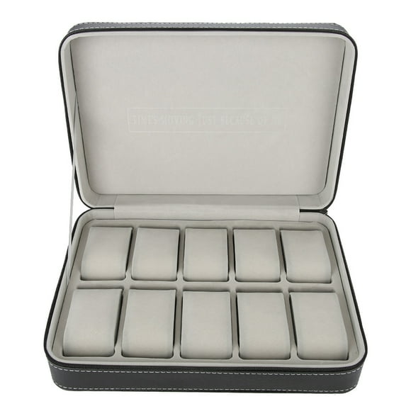Watch Case,10 Grids Watch Display Travel Watch Case Watch Collector Case Effortless Installation