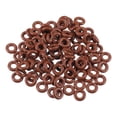 thumbnail image 1 of Universal O Ring Seal Gasket, Orings Seal Washer Replacement for Plumbing Repair for Cars Trucks, 4mm ID x 2.5mm CS, FKM Rubber, Brown, 100pcs, 1 of 6