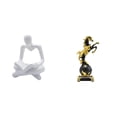 thumbnail image 1 of Estatua De Caballo Pensador Abstracto Creativo, Figura De Escultura Artesanal Moderna, Colección Para Sala De Estar, Dormitorio, Centro De Mesa, Adorno De Escritorio, 1 of 8