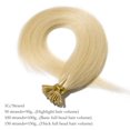 thumbnail image 4 of Benehair 100% Real Remy Human Hair Extensions Pre Bonded I Tip Hair Stict Tip Keratin 0.5g Micro Ring Thick 50g Woman Blonde Soft, 4 of 11