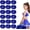 Blue, variant on EONQY Plastic Cheerleading Poms, 18Pcs Super Cute Cheerleading pom poms Cheer Dance Pom Pom with Plastic Handle for Game, Sports, Aerobics