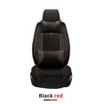 thumbnail image 4 of Leadwolf 2PCS Front Car Seat Covers Leather for Volvo for S70 1997-2000 2 Seats Airbag Compatible Waterproof Front Set Cushion Protector with Pillow Black and Red, 4 of 8