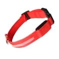 thumbnail image 3 of Collier Lumineux Rechargeable USB pour Animaux de Compagnie Collier Lumineux LED avec Sangle, Rouge, S, 3 of 8