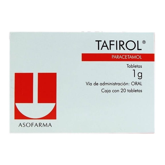 Tafirol 1 g 20 tabletas