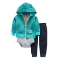thumbnail image 2 of Otqutp O Neck Sweatshirt for Toddler Baby Girls Fall Winter Cotton Animal Coat Jacket Romper Bodysuit Short Sleeve Pants Hooded Clothes Set(G,9-12 Months), 2 of 4