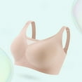 thumbnail image 5 of Sngxgn Women's Wireless T-Shirt Bra, Wirefree T-Shirt Bra(Beige,L), 5 of 9