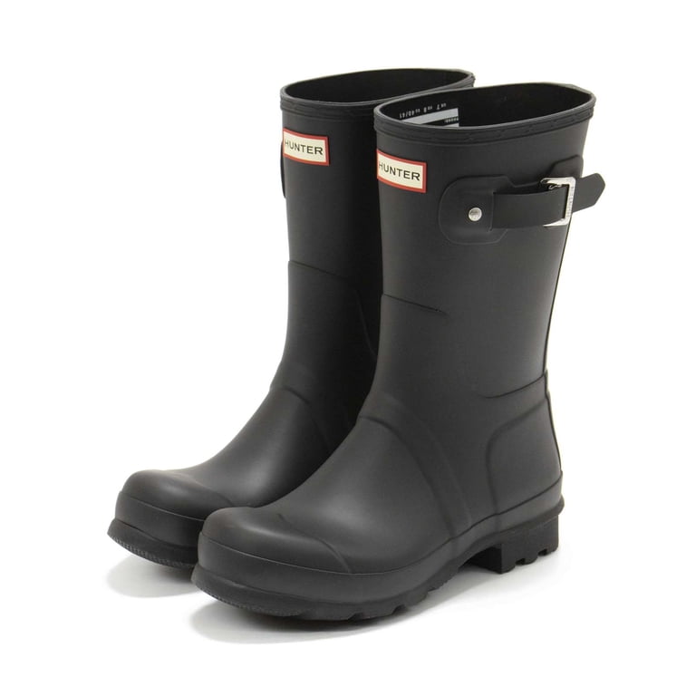 Hunter Men's Original Short Rain Boot, Black,12 M US - Walmart.com