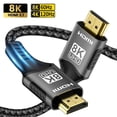 thumbnail image 5 of 8K HDMI 2.1 Cable 8K@60Hz 48Gbps EARC ARC HDCP Ultra High Speed HDR For RTX Video Cable PC Laptop Projector HD TV PS5, 5 of 7