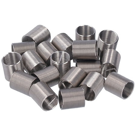 

20Pcs Wire Thread Insert M12 x 1 Threaded Repair Reduce Nut Spiral Circle Extension Tool2D