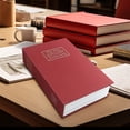 thumbnail image 6 of SPOORYYO Dictionary Diversion Safe - Hidden Box for Home or Office, Red Book-Shaped Portable Safe with Key and Password Locks, Realistic Design for Discreet Storage of Valuables, XL, 6 of 6