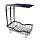 thumbnail image 3 of Escurridor de platos de metal, dispensador de jabón de cocina, organizador de cocina, estante para jabonera de almacenamiento, soporte para esponja de Negro BLESIY Estante para platos de cocina, 3 of 8
