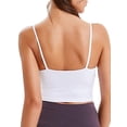 thumbnail image 4 of Franhais Women Sleeveless Sports Tank Top, Workout Running Seamless Shirts Yoga Bra Cami Top with Built-in Padded, 4 of 5