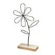 thumbnail image 4 of Escultura de flor de hierro Decoración minimalista de primavera Estatua de flor decorativa para 6 pétalos, 4 of 9