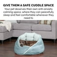 thumbnail image 6 of FurHaven Pet Products | Minky Faux Fur & Velvet Hug Bed for Dogs & Cats - Aquamarine, Small, 6 of 12