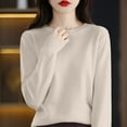 thumbnail image 2 of Bovemsi Sweaters for Women Cozy Knit Crew Neck Long Sleeve Soft Pullover Sweater 4.4 Out Of 5 10 Ratings : 5.99 Fall Sweaters, 2 of 4