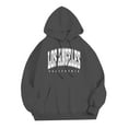 thumbnail image 3 of Zylarhe Male Fashion Casual Letter Part Print Hooded Pullover Long Sleeve Hooded Sweater Mens Sweatshirts Big And Tall, 3 of 5