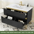 thumbnail image 5 of Uforic 40"  Modern Bathroom Vanity with Sink Combo, Freestanding Bathroom Cabinet with Drawers, Black, 5 of 9