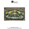 Majestic Mirror 3D Classic American Vintage Car Picture Painting Print Plaque