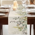 thumbnail image 3 of Table Runners 72 Inches Long Dress Scarves, Eucalyptus Leaves Farmhouse Kitchen Table Runner, Coffee Tablerunners, Green Summer Botanical Rustic 18x72 Inch, 3 of 9