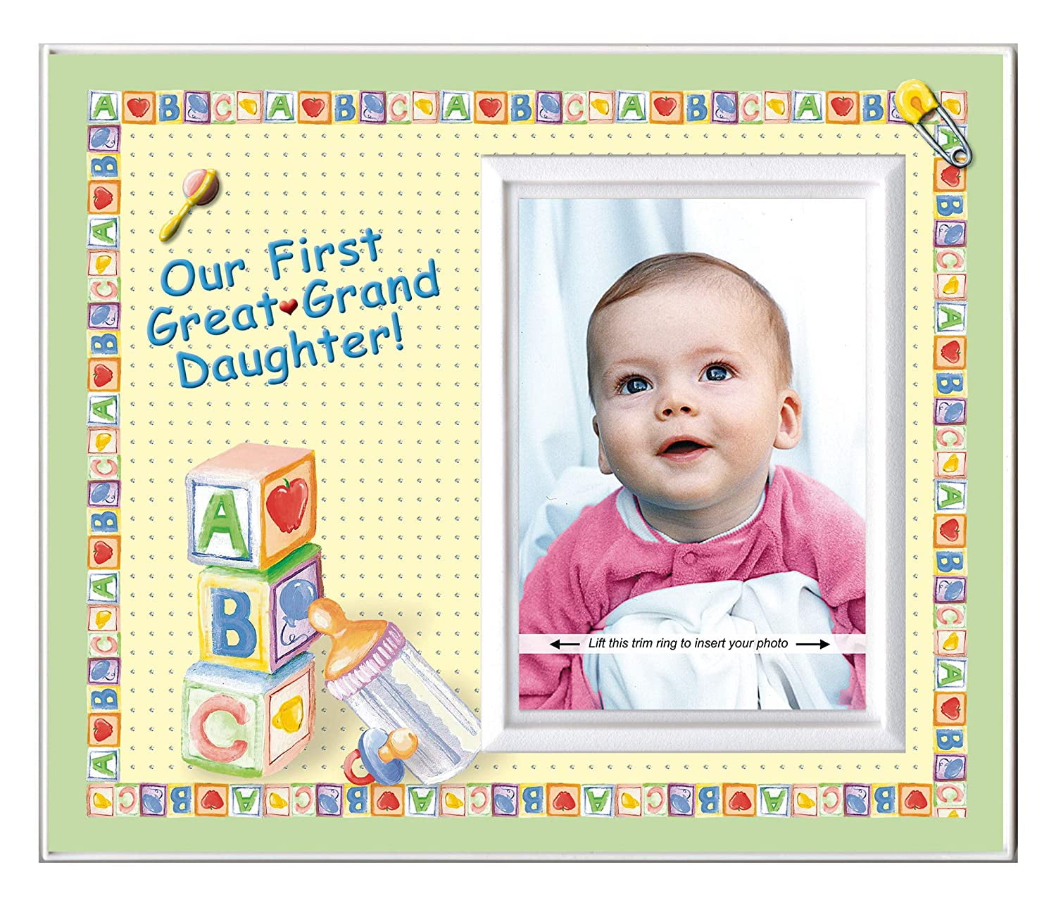 Expressly Yours! "Our First Great Granddaughter" Picture Frame Keepsake Gift for Great