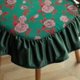 thumbnail image 2 of XUELC Vintage Printed Ruffled Chair Cushion with Ties Comfortable Kitchen Dining Chair Pad Seat Cushion with Removable Cover, 2 of 7
