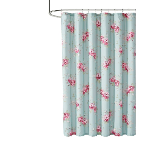 Simply Shabby Chic Belle Hydrangea, Magnetic Shower Curtain Liner Target