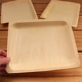 thumbnail image 5 of BambooMN 10.4" x 8.5" x 0.78" Disposable Wood Rectangle Plates/Dishes - 1,000 Pieces, 5 of 7