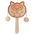thumbnail image 1 of Bangcool Kids Rattle Drum Wooden Cartoon Animal Educational Rattle Toy Musical Toy, 1 of 10