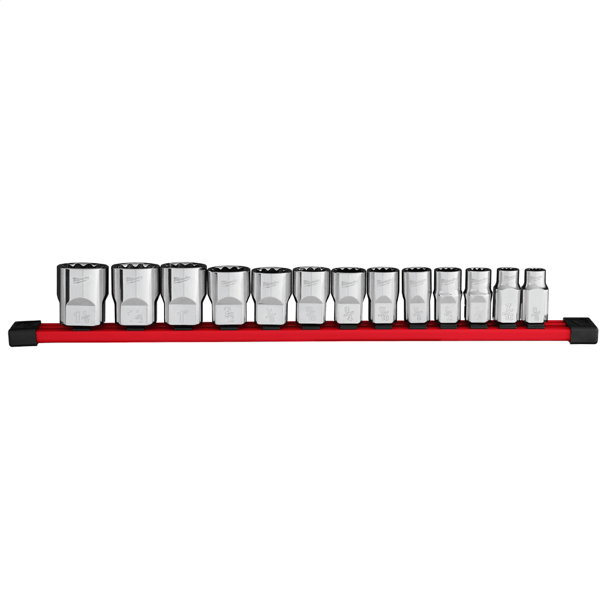 Milwaukee Tool 13pc 1/2 inch Drive 12-Point SAE Socket Set