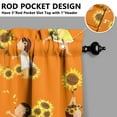 thumbnail image 5 of Vintage Rustic Curtains 36 Inch - 3 Panel Bohemian Floral Farmhouse Set with Wildflowers, Rod Pocket Kitchen, 5 of 6