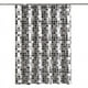 thumbnail image 1 of Cortina de ducha de 200 x 220 cm (ancho x alto), cortinas de ducha a prueba de moho, antibacterianas, repelentes al agua, forro, poliéster tejido suave, cortinas de baño, Curta, 1 of 5