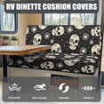 thumbnail image 4 of HELLHERO Celestial Skull Print Rv Dinette Cushion Covers, 2 Piece Soft Polyester Spandex Covers for Camper Booth Bench Seats and Camper Couch, 4 of 8
