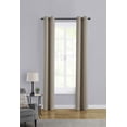 thumbnail image 3 of Mainstays Room Darkening Grommet Curtain Panel Pair, Set of 2, Beige, 30"W x 84"L, 3 of 6