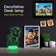 thumbnail image 5 of Luz nocturna de la Patrulla Canina, lámpara de ilusión 3D que cambia de 7 colores, lámpara decorativa con control remoto táctil, regalos para niños de 3, 4, 5 y 6 años en adelante, junto a la cama, 5 of 5