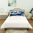 thumbnail image 6 of Blue White Abstract Luxury Silky Soft Pillowcase Standard Size Wrinkle Resistant Envelope Closure 20x26in, 6 of 9