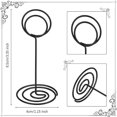 thumbnail image 4 of Lot de 24 Porte-Numéro de table, Porte-Cartes de Mariage, Support photo Mémo note - Noir, 4 of 5