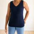 thumbnail image 3 of Style  Co Women's Cotton Scalloped V-Neck Sleeveless Top NWT, 3 of 6