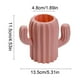 thumbnail image 3 of Jarrón de plástico para flores | Jarrón decorativo para bodas, eventos, hogar y oficina | Rosa, blanco o verde | 11,4 cm de alto, 3 of 6