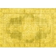 thumbnail image 1 of Ahgly Company Machine Washable Indoor Rectangle Persian Yellow Traditional Area Rugs, 8' x 10', 1 of 4