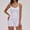 Light Purple, variant on PISONIC Women 2 Piece Workout Sets High Waisted Tummy Control Biker Shorts Halter Padded Tank Tops