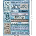thumbnail image 2 of Yibo 40th Birthday Gifts for Men Blanket Flannel Soft and Comfortable Anti-static Bed Sofa Blanket, 2 of 7
