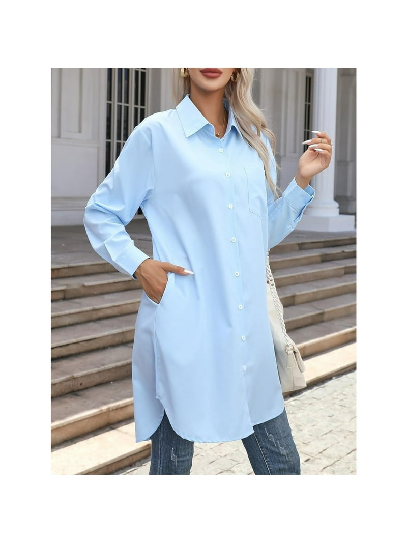oversized blouse shirt dress Oversized Shirt Dress