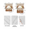 thumbnail image 5 of Pumpkins Fall Swag Kitchen Curtains Sets for Windows 24 Inch Length, Harvest Thanksgiving Botanical Farmhouse Leaves Short Window Curtain Swags Valances and Tiers 3 Piece Set for Cafe/Dining Room, 5 of 5