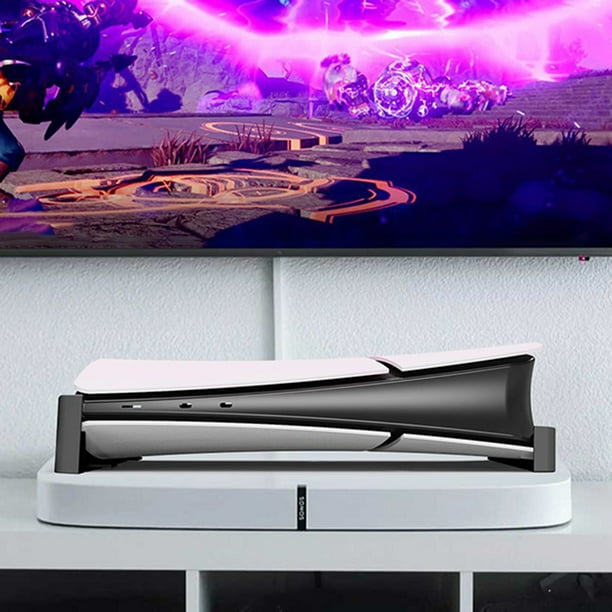 Soporte horizontal para ahorro de espacio para consola PS5 Slim (negro)
