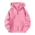 thumbnail image 4 of 1/4 Zipper Oversized Sweatshirts for Women Pink Bow Hoodies Cute Preepy Graphic Sweatshirts Y2K Tops 2025 Pullover Fashion (Pink, XXL), 4 of 5