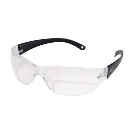 Edge Eyewear - AKE111 - Savoia Non-Polarized Safety Glasses - Black with Clear