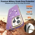 thumbnail image 6 of ELEHOLD Case for iPhone 16 Pro, Glossy Magnetic Phone Case, Shockproof Slim Cover,Darkpurple, 6 of 7