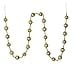 thumbnail image 3 of Vickerman M183538 6 ft. Champagne Stripe Ball Garland, 3 of 4