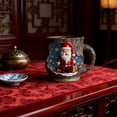 thumbnail image 7 of Christmas Magics Crack Mug Large Ceramic Coffee Mug Santa Elk Cup with Handle Christmas Tree,Snowman,Reindeer&Santa Claus Painted Christmas Gift, 7 of 7