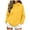 Yellow, variant on felwors Women's Oversized Fleece Pullover Hoodie Drawstring Pocket Casual Sweatshirt Yellow for Size M